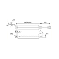 Vérin électrique de type stylo course 250MM actionneur linéaire (Modèle 0041585)