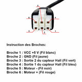 1000MM Vérin électrique avec capteur à effet hall intégré pour synchronisation (Modèle 0041509-1)