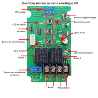Kit de télécommande de vérin électrique course 1000MM charger 2000N 200kg  (Modèle 0020577)