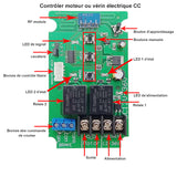 Kit de télécommande de vérin électrique course 100MM charger 2000N 200kg (Modèle 0020570)