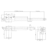 Kit de contrôle synchronisé de 2 vérins électriques industriels lourd 6000N 600kg (Modèle 0043051)