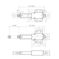 30MM 188N Petit vérin électrique compact parfait pour les espaces étroits (Modèle 0041745)