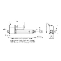 Kit de Contrôleur de Glissière pour Vérin Électrique A2 50MM-500MM Avec un Potentiomètre à Glissière 10K Connecté en Externe