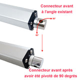 Vérin électrique 1000N 100kg course 600MM actionneur linéaire avec potentiomètre intégré (Modèle 0041507-2)