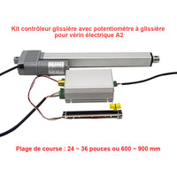 Kit contrôleur à glissière avec potentiomètre à glissière pour vérin électrique A2