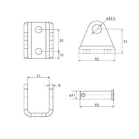 Kit de télécommande pour vérin électrique industriel 50MM-600MM 8000N (Modèle 0043081)