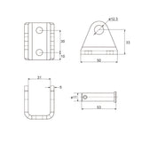 Kit de télécommande pour vérin électrique industriel 50MM-600MM 8000N (Modèle 0043081)