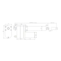 Kit de télécommande pour vérin électrique industriel 50MM-600MM 8000N (Modèle 0043081)