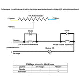 Vérin électrique 2000N 200kg course 300MM actionneur linéaire avec potentiomètre intégré (Modèle 0041667)