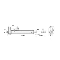 Vérin électrique course 100MM avec interrupteur magnétique reed  à course réglable (Modèle 0041722)