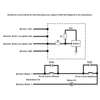 Vérin électrique étanche & silencieux | Capteur effet hall intégré – 1000MM course (Modèle 0041947-1)